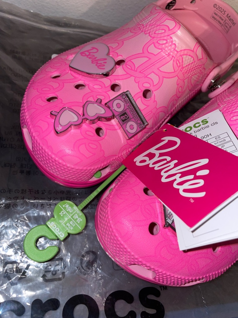 CROCS Mattel Barbie Monogram Classic Clog - Picture 5 of 16